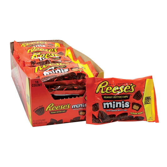 Wholesale Reese's Mini Peanut Butter Cup Share Size 2.5 Oz- Bulk