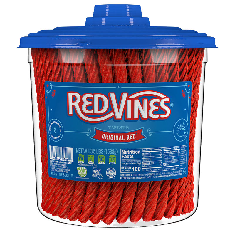Wholesale Red Vines Original Red Licorice Tub *Sf Dc Only* Bulk