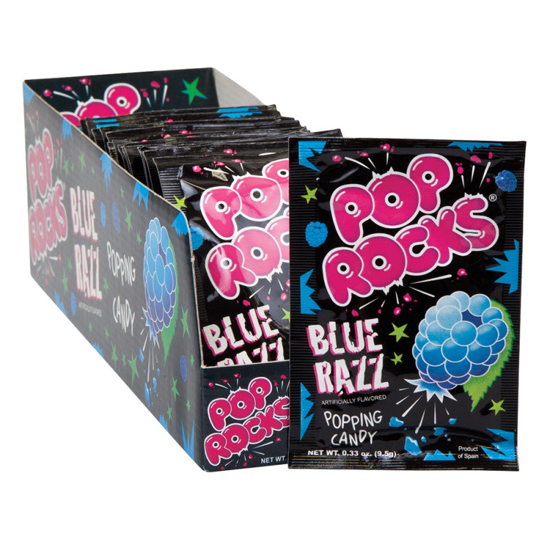 Wholesale Pop Rocks Blue Razz Popping Candy 0.33 Oz Bulk