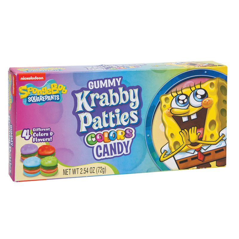 Wholesale Gummy Krabby Patties Colors 2.5 Oz Theater Box- Bulk