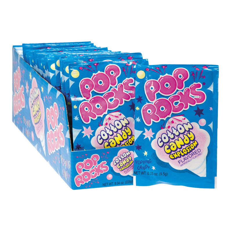 Wholesale Pop Rocks Cotton Candy Popping Candy 0.33 Oz- Bulk