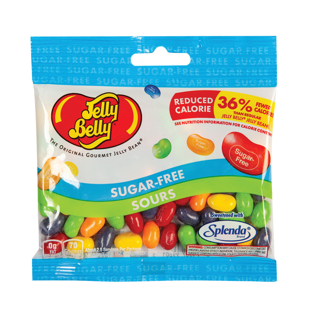 Wholesale Jelly Belly Sugar Free Sours Jelly Beans 2.8 Oz Bag-12ct Case Bulk