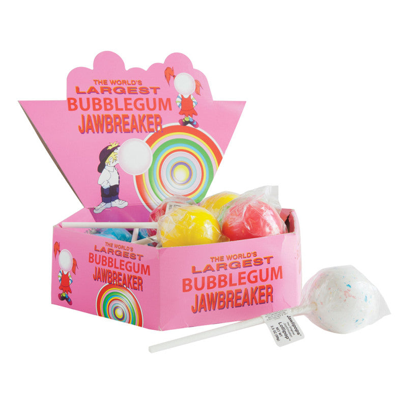 Wholesale Jawlipops Bubblegum Jawbreaker 3.5 Oz Bulk