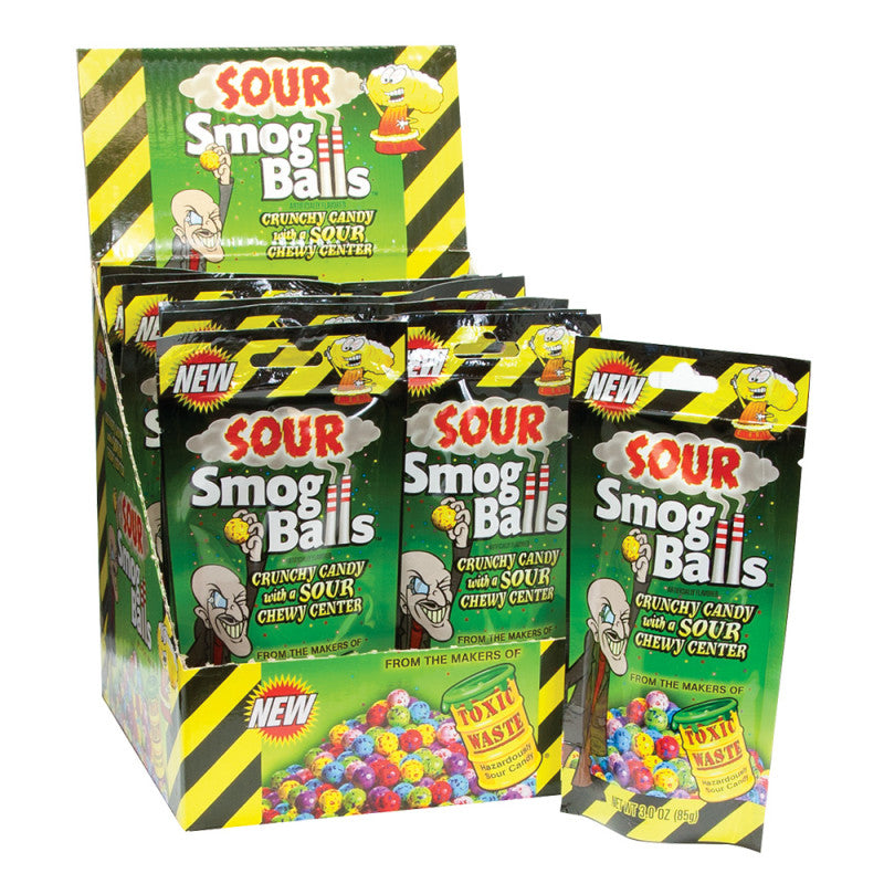 Wholesale Toxic Waste Sour Smog Balls 3 Oz Bag- Bulk
