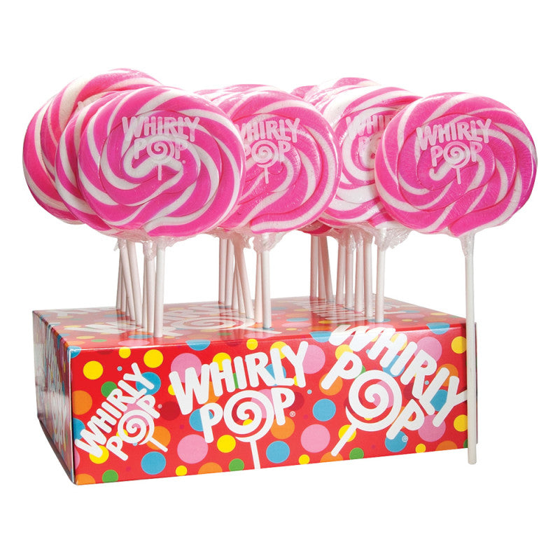 Wholesale Whirly Pop Strawberry Pink And White 1.5 Oz Bulk