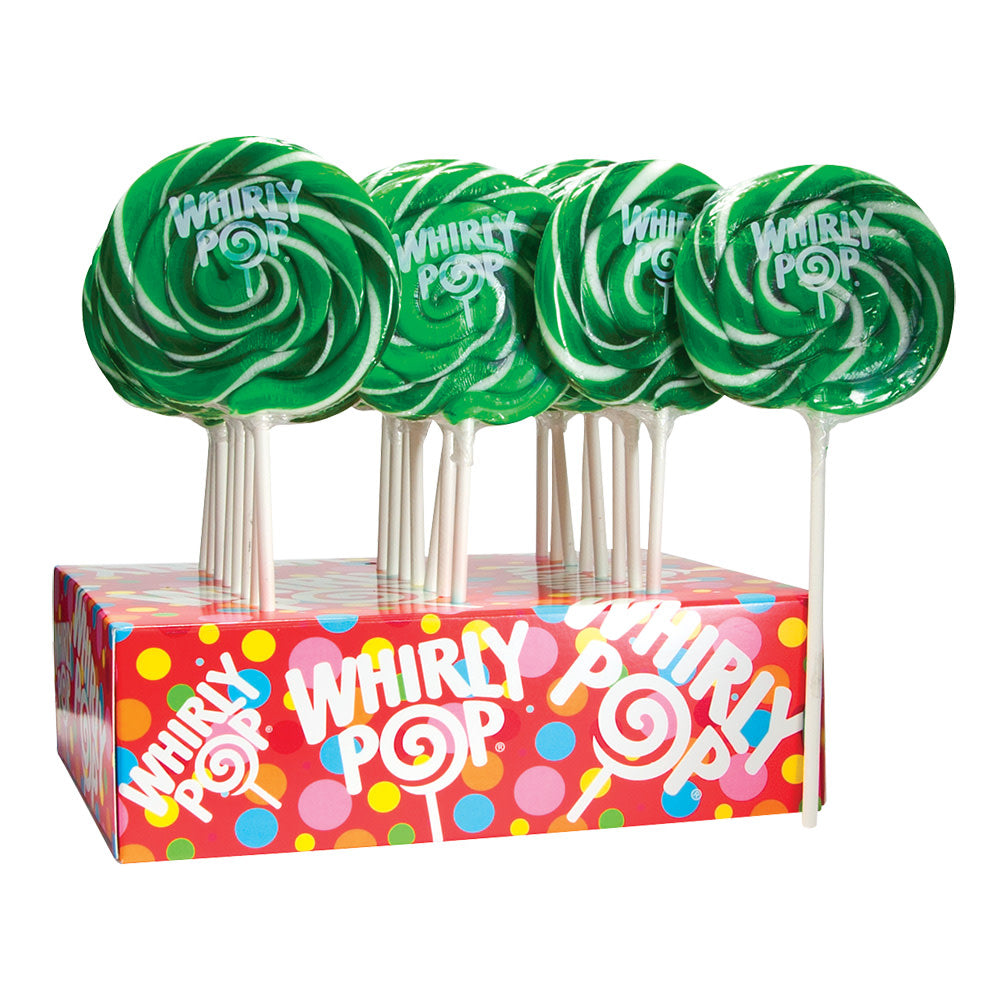Wholesale Whirly Pop Lime Dark Green And White 1.5 Oz- Bulk
