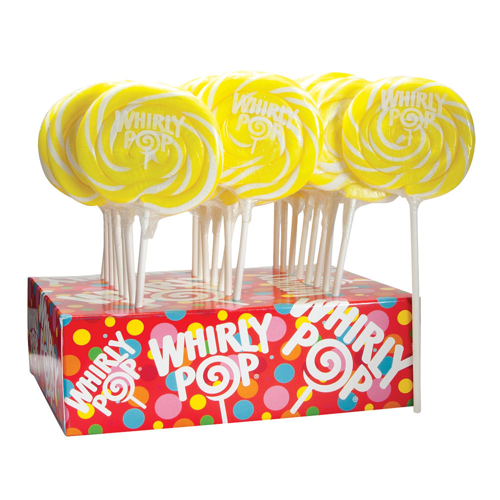 Wholesale Whirly Pop Lemon Yellow And White 1.5 Oz- Bulk