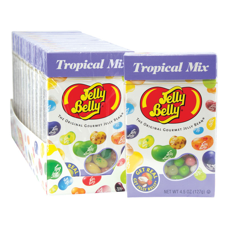 Wholesale Jelly Belly Tropical Jelly Beans Mix 4.5 Oz Flip Top Box Bulk