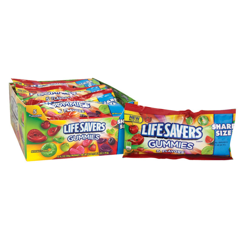 Wholesale Lifesavers 5 Flavor Gummies 4.2 Oz Share Size Bulk