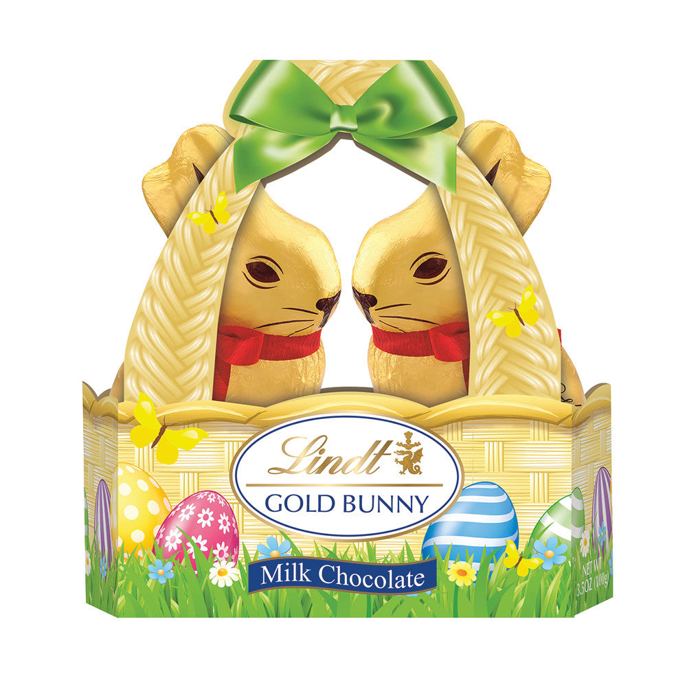 Wholesale Lindt Gold Foiled Bunny Basket 3.5 Oz- Bulk