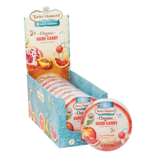 Wholesale Torie & Howard Orange And Honey Hard Candy 2 Oz Tin- Bulk