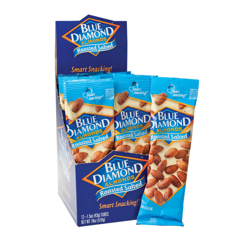 Wholesale Blue Diamond Roasted And Salted Almonds 1.5 Oz Bag- Bulk
