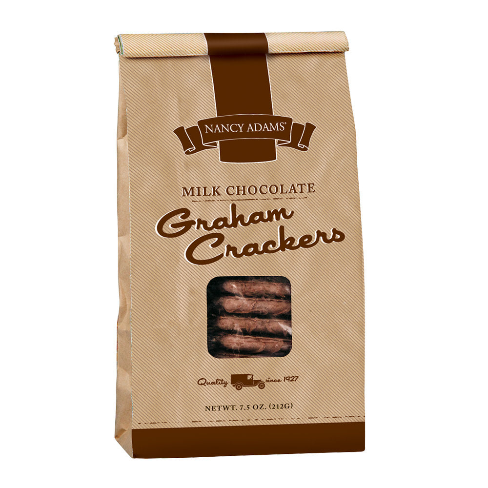Nancy Adams Milk Chocolate Graham Crackers 7.5 Oz Bag