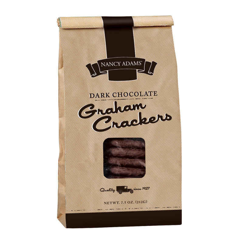 Wholesale Nancy Adams Dark Chocolate Graham Crackers 7.5 Oz Bag Bulk