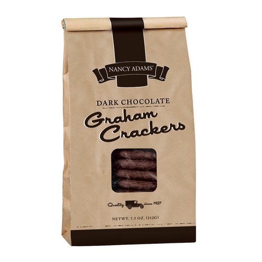 Wholesale Nancy Adams Dark Chocolate Graham Crackers 7.5 Oz Bag- Bulk
