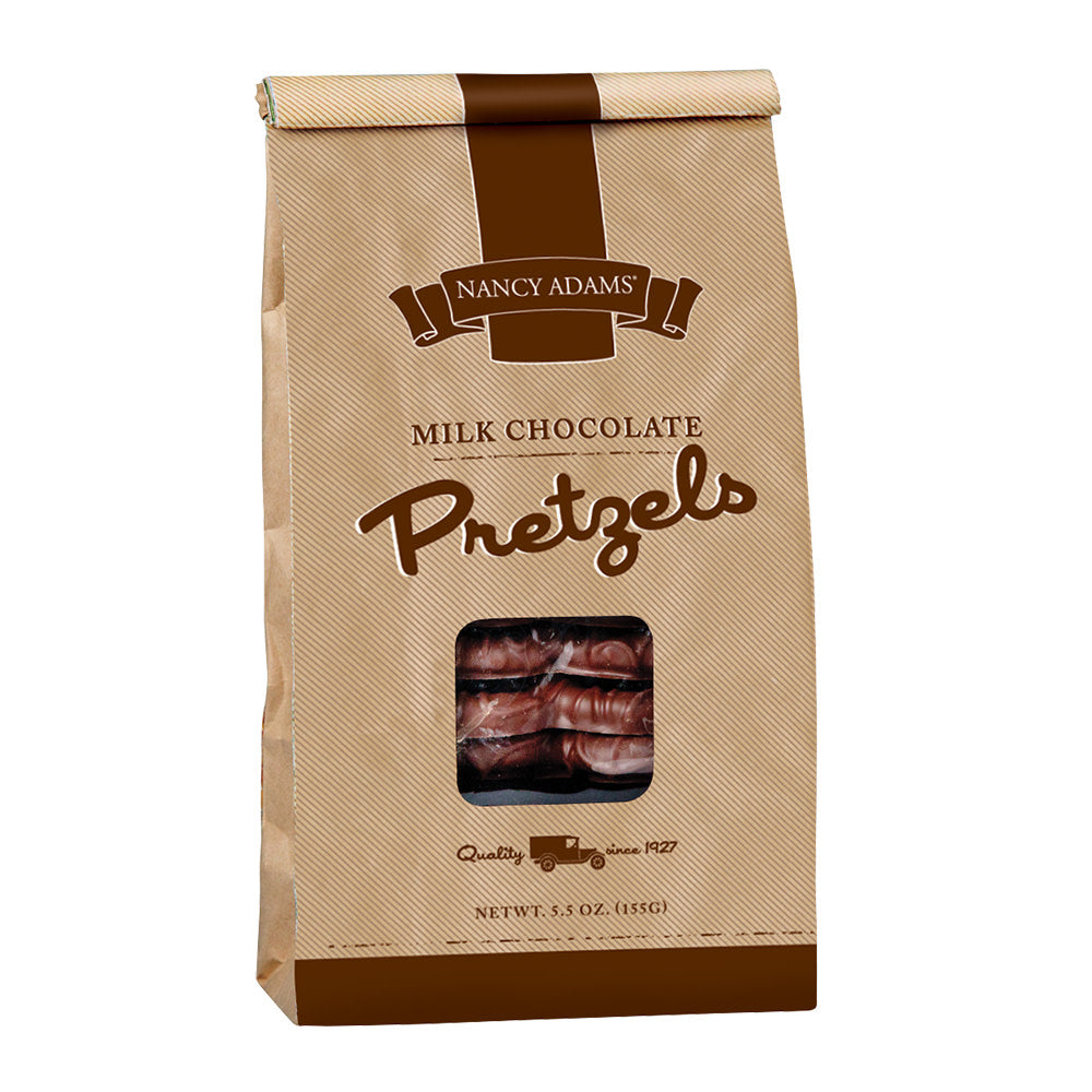 Nancy Adams Milk Chocolate Pretzels 5.5 Oz Bag