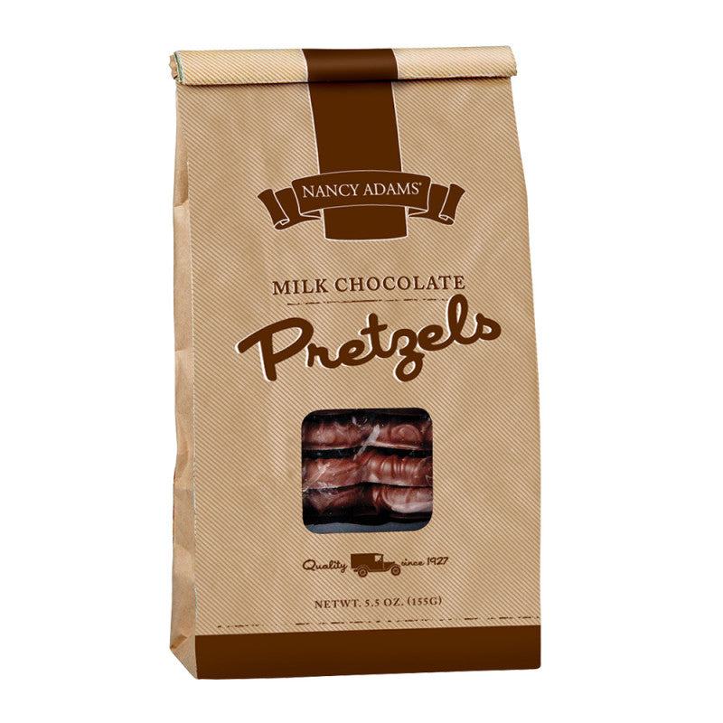 Wholesale Nancy Adams Milk Chocolate Pretzels 5.5 Oz Bag Bulk