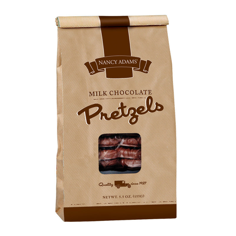 Wholesale Nancy Adams Milk Chocolate Pretzels 5.5 Oz Bag- Bulk