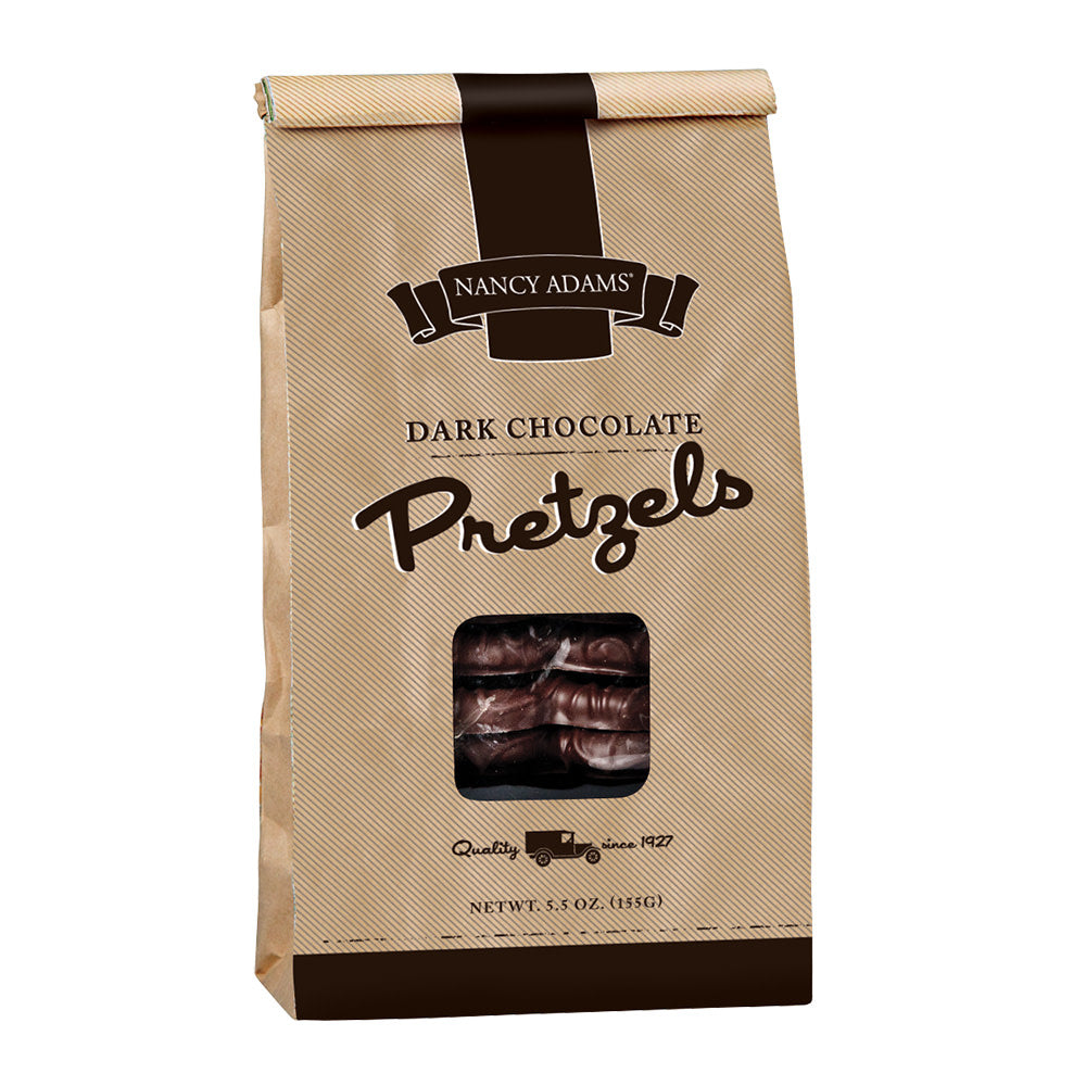 Wholesale Nancy Adams Dark Chocolate Pretzels 5.5 Oz Bag- Bulk