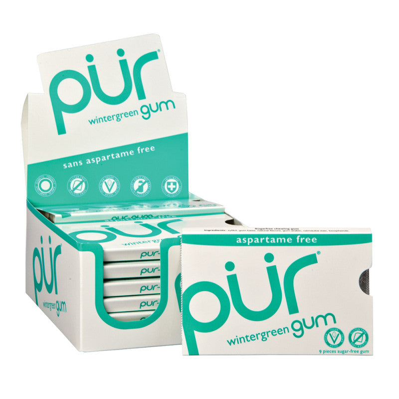 Wholesale Pur Wintergreen Gum 9 Pc 0.44 Oz Pack Bulk