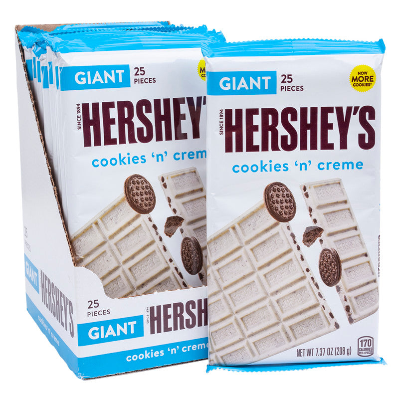 Wholesale Hershey's Cookies 'N' Creme Giant Bar 7.37 Oz- Bulk