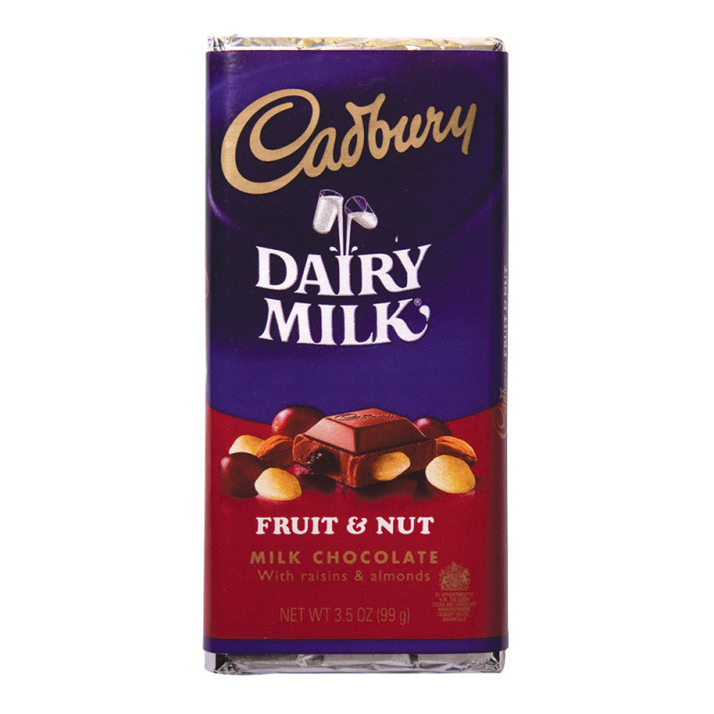 Wholesale Cadbury Fruit And Nut Milk Chocolate 3.5 Oz Bar Bulk