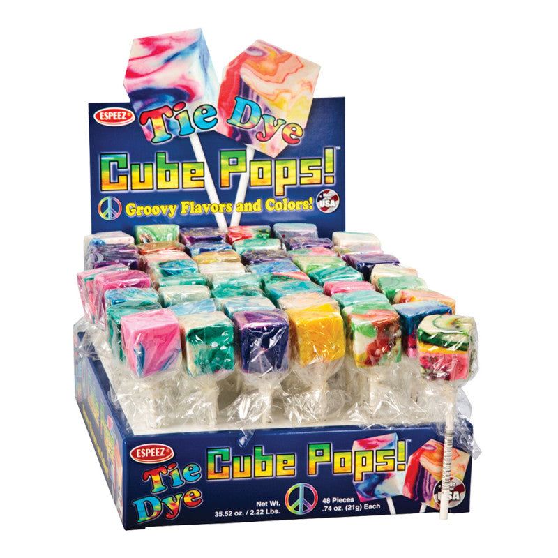 Wholesale Tie Dye Cube Pops Bulk