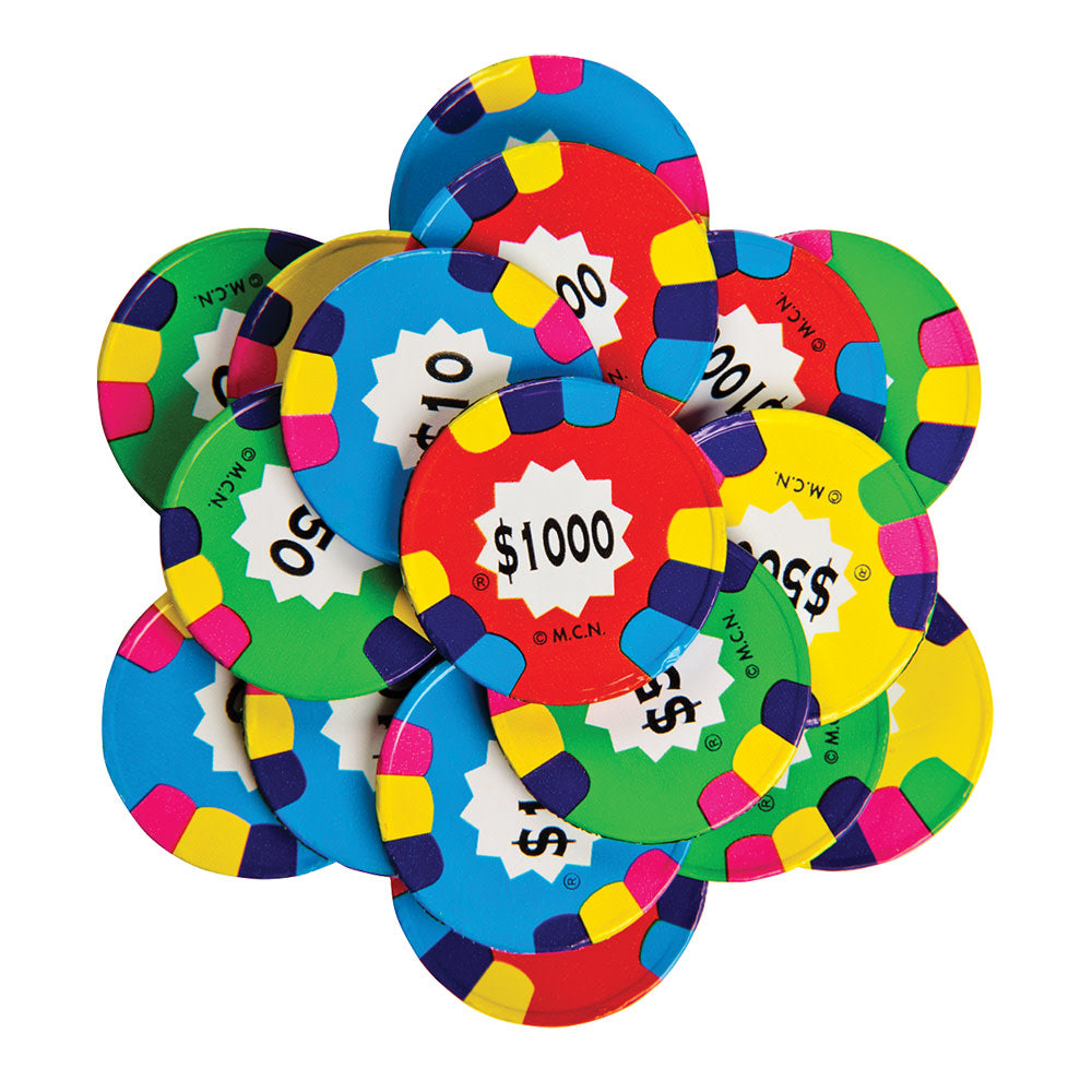 Wholesale Madelaine Assorted Foiled Milk Chocolate Poker Chips- Bulk