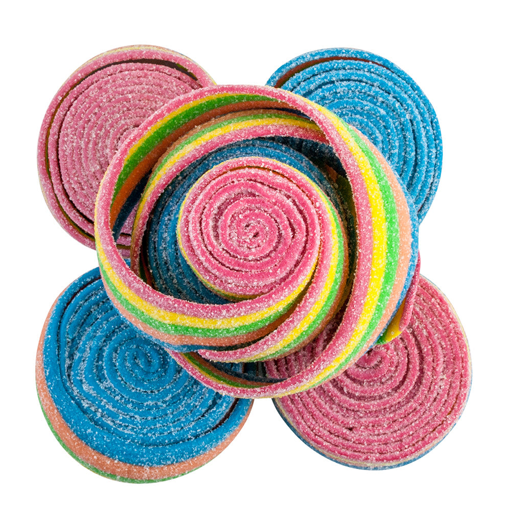Wholesale Müttenberg Candy Rainbow Sour Rolled Belts- Bulk