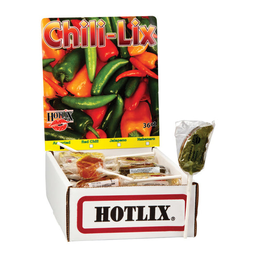 Wholesale Hotlix Chili Lix 1 Oz Lollipop- Bulk