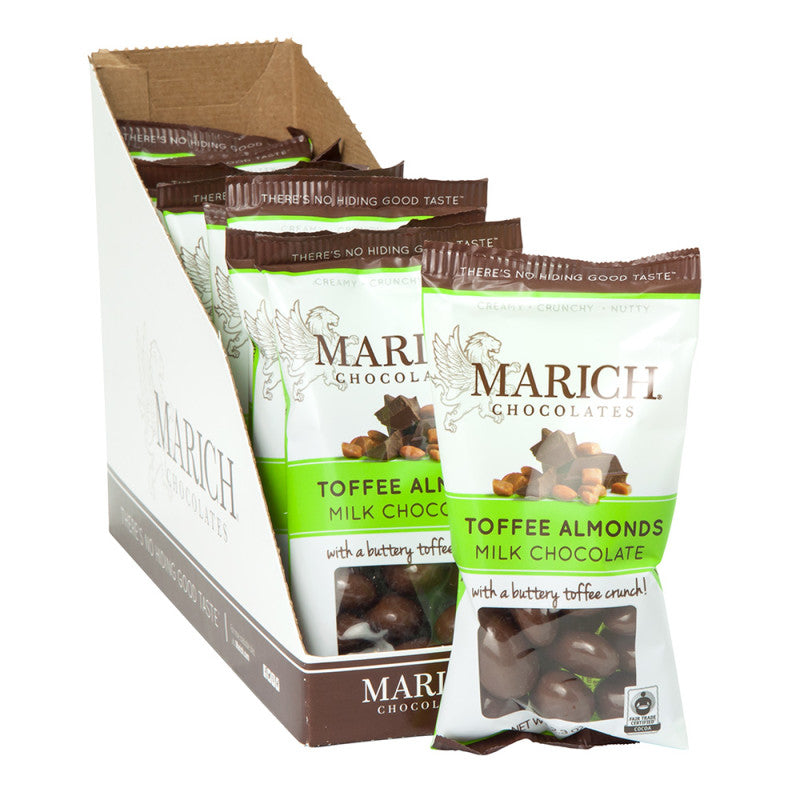 Wholesale Marich Milk Chocolate Toffee Almonds 2.3 Oz Bulk