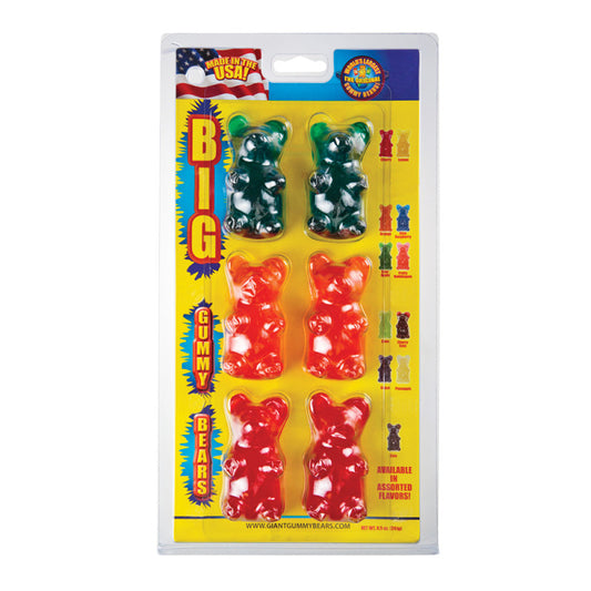 Wholesale Big Gummy Bears 6 Pc 8.5 Oz- Bulk