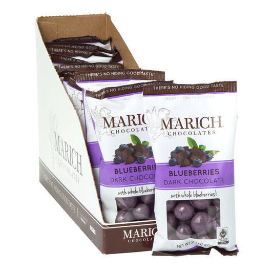 Wholesale Marich Dark Chocolate Blueberries 2.1 Oz- Bulk