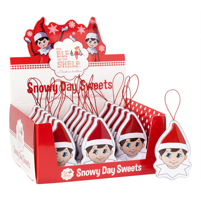 Wholesale Elf On The Shelf Snowy Day Sweets Vanilla Candy Tin 0.8 Oz - 180ct Case Bulk
