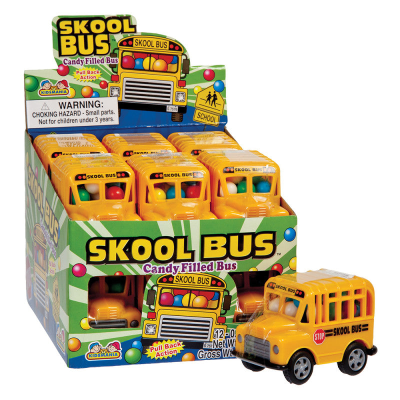 Wholesale Skool Bus Candy Filled Bus 0.53 Oz- Bulk