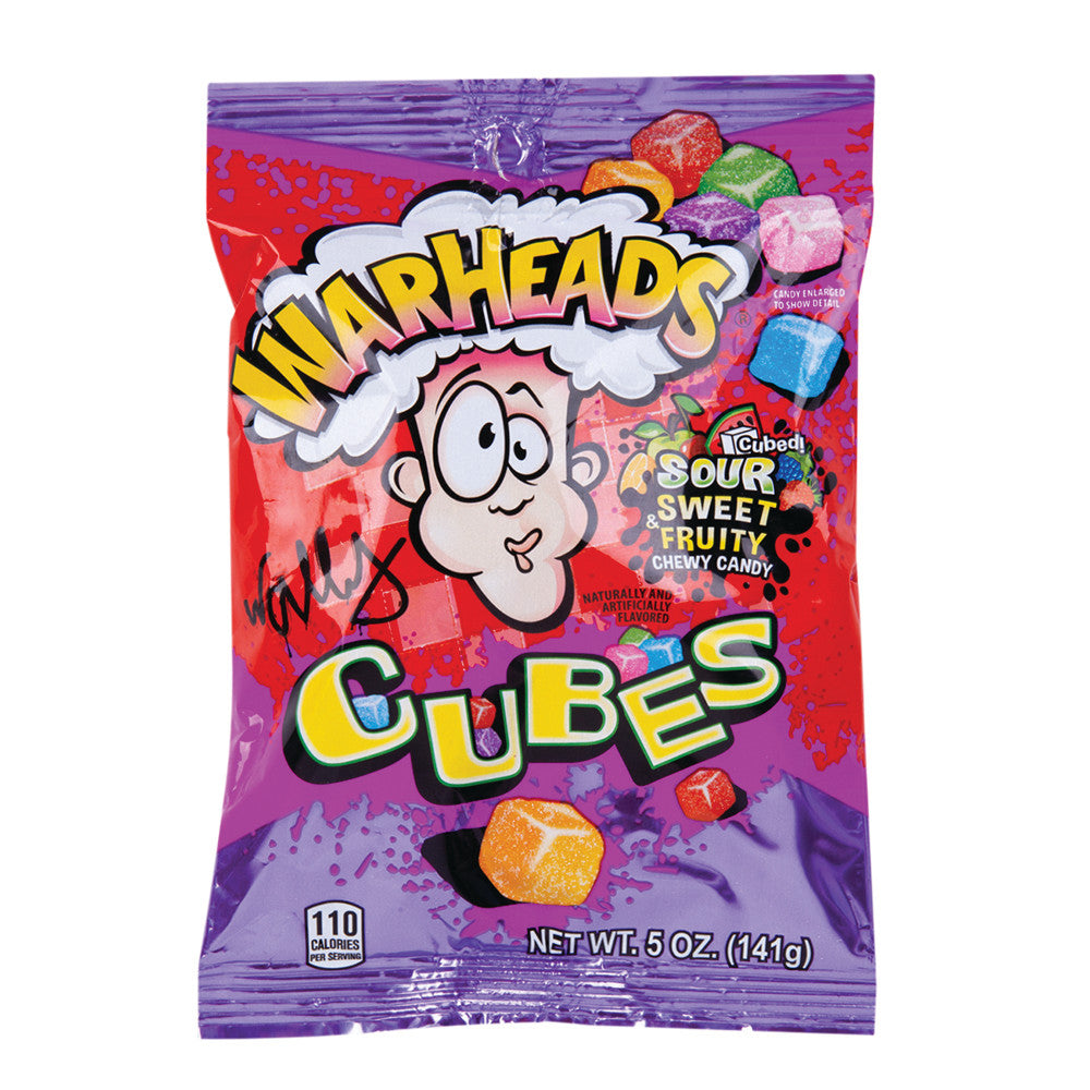 Wholesale Warheads Chewy Cubes 5 Oz Peg Bag- Bulk