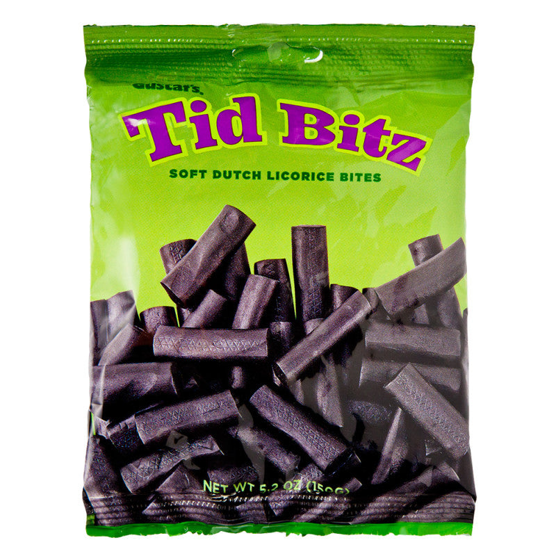 Wholesale Gustaf's Tid Bitz Soft Licorice Bites 5.2 Oz Peg Bag Bulk
