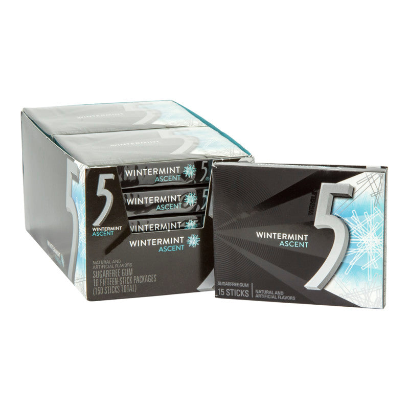 Wholesale 5 Gum Ascent Wintermint- Bulk