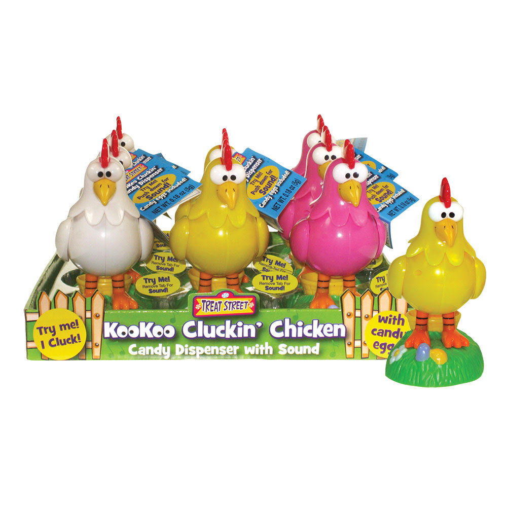 Wholesale Kookoo Cluckin' Chicken 0.18 Oz Candy Dispenser- Bulk