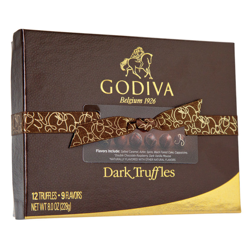 Wholesale Godiva 12 Pc Dark Chocolate Signature Truffles 8 Oz Box Bulk