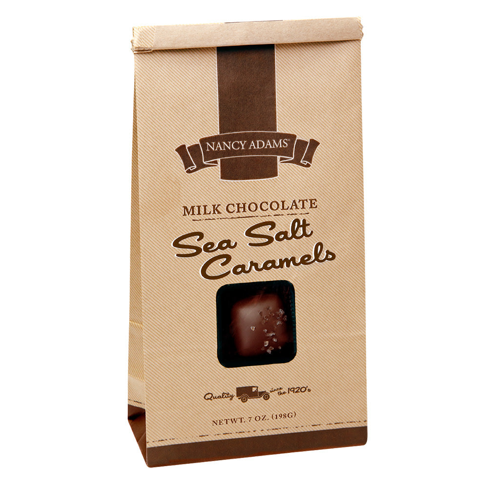 Wholesale Nancy Adams Milk Chocolate Sea Salt Caramels 7Oz Bag- Bulk