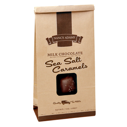 Wholesale Nancy Adams Milk Chocolate Sea Salt Caramels 7Oz Bag- Bulk