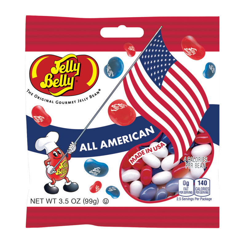 Wholesale Jelly Belly All American Mix Jelly Beans 3.5 Oz Bag Bulk