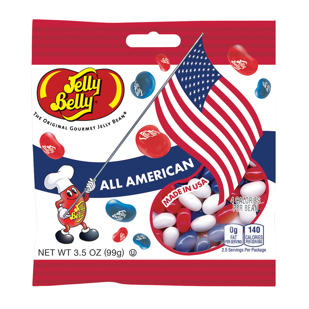Jelly Belly All American Mix Jelly Beans 3.5 Oz Bag
