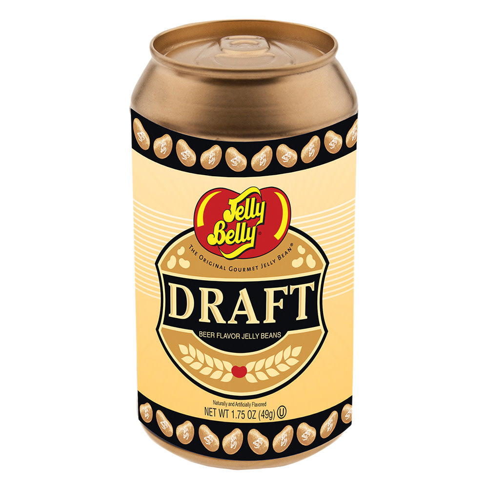 Jelly Belly Draft Beer Jelly Beans 1.75 Oz Can Shaped Tin