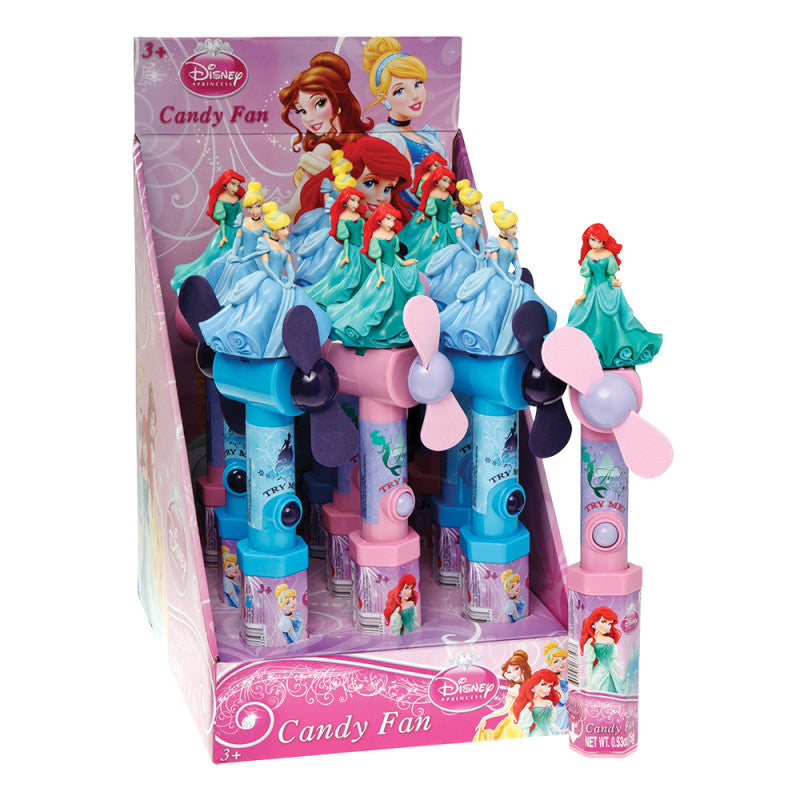 Wholesale Disney Princess Candy Fan 0.53 Oz Bulk