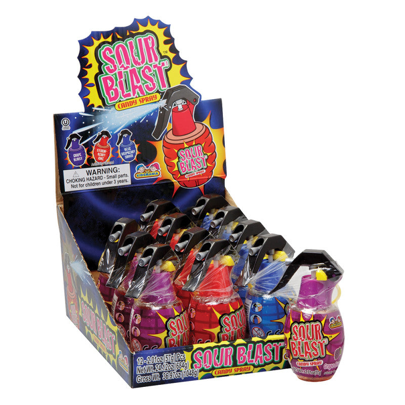 Wholesale Sour Blast Candy Spray 2.01 Oz - 144ct Case Bulk