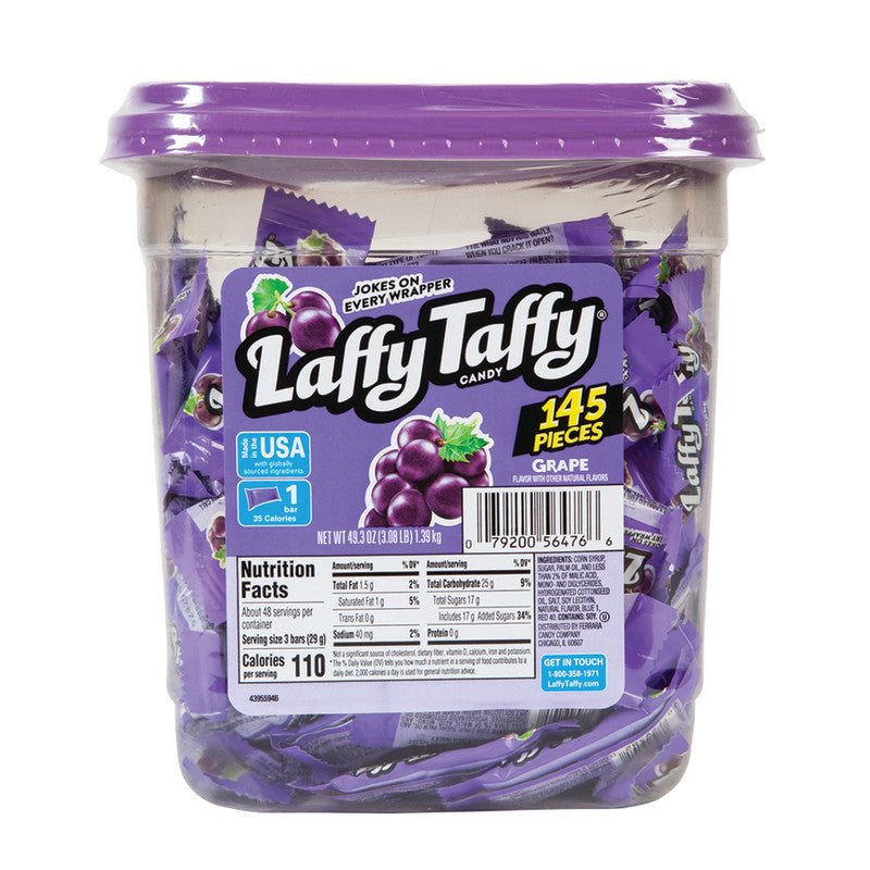 Wholesale Laffy Taffy Mini Grape Tub Bulk