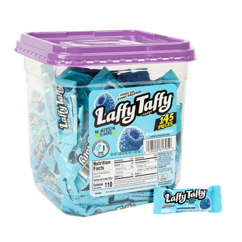 Wholesale Laffy Taffy Mini Blue Raspberry Tub Bulk