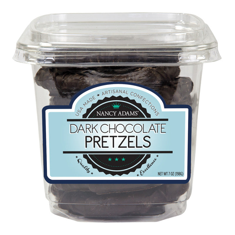 Wholesale Nancy Adams Dark Chocolate Pretzels 7 Oz Tub- Bulk